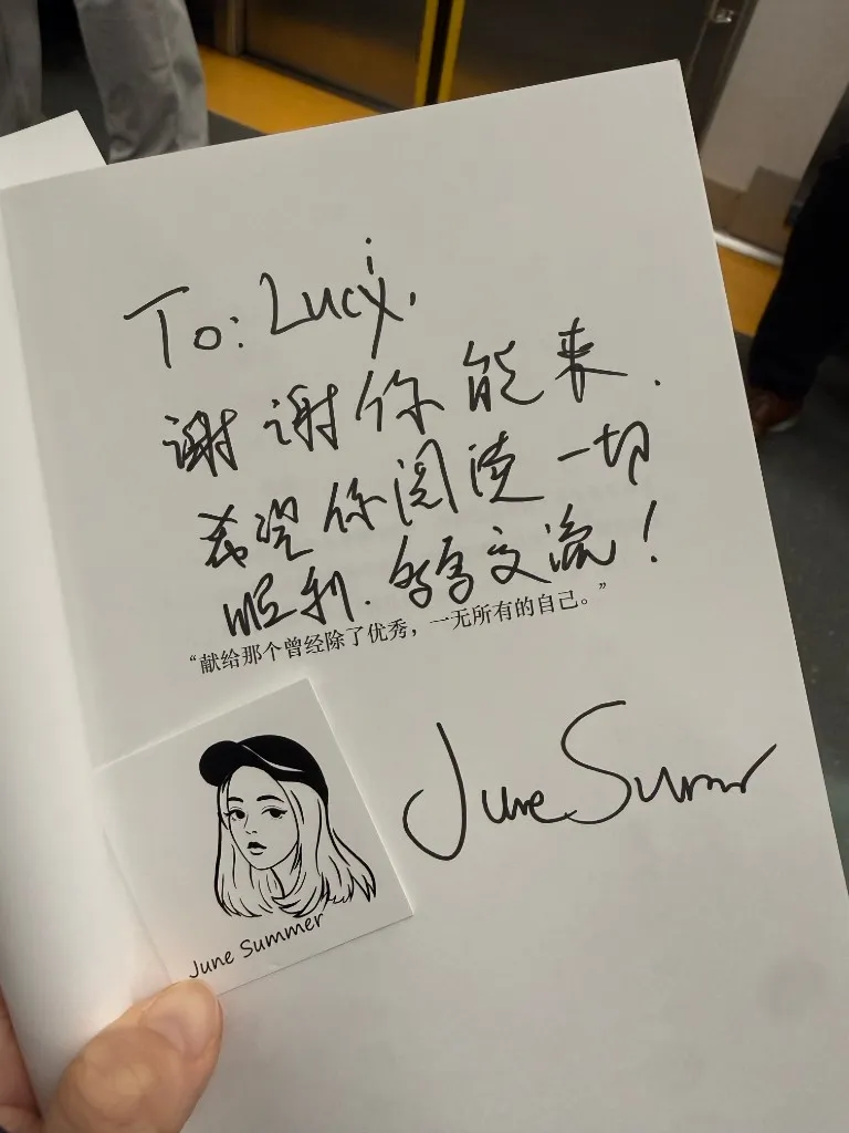 Signed copy from June Summer